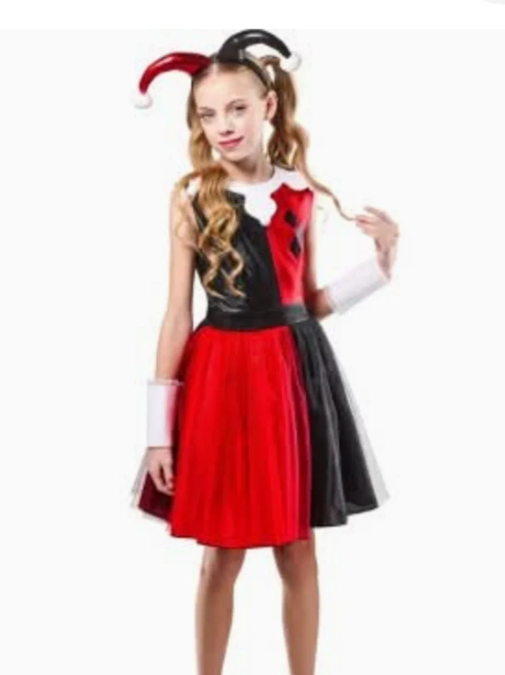 DC Harley Quinn Halloween Costume for Girls Size M 7-8